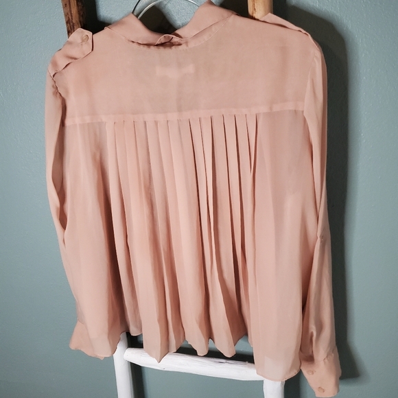 Bcbgeneration Sheer long sleeve blouse Large - Picture 8 of 11